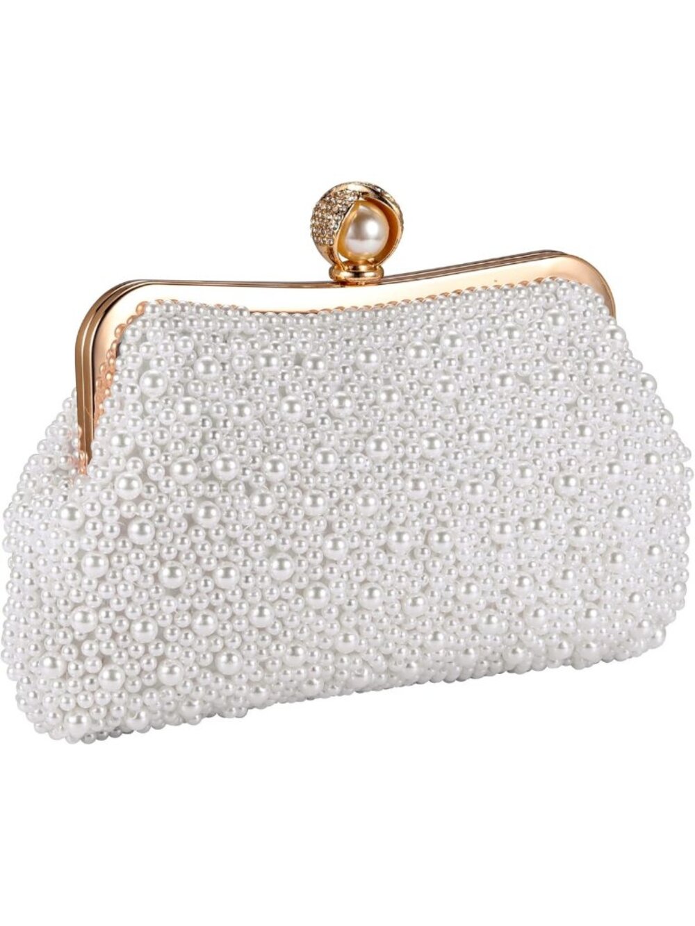Chic Small Pearl Clutch Purse for Women | Elegant Crossbody Evening Handbag